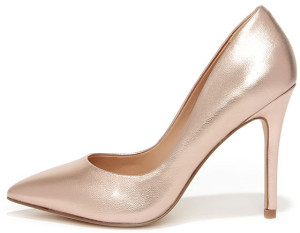 rose gold pump