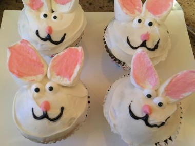 Bunny Cupcakes for Easter