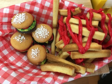 Burger & Fries Cookies 