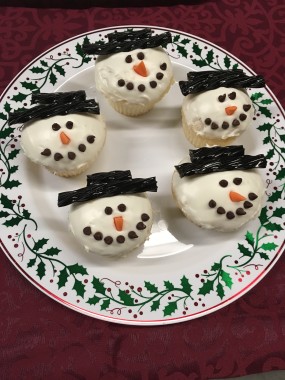 Snowmen Cupcakes 